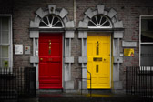 Ireland - Kilkenny - Doors next to the Courthouse | 7/100