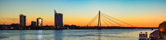 Lettland - Riga - Vanšu Bridge Sunset | 99/100